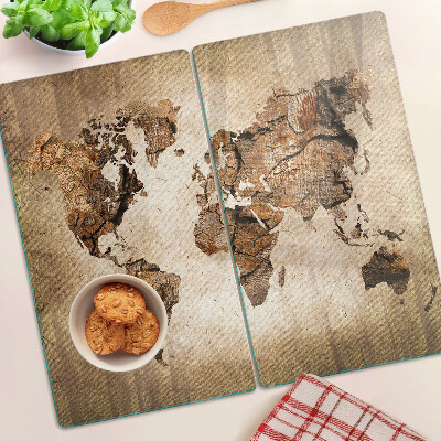 Tábua para corte Mapa-múndi vintage