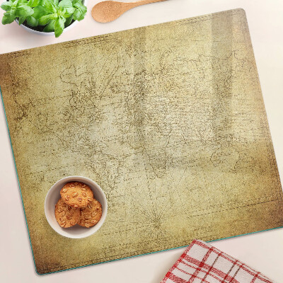 Tábua para corte Mapa do mundo antigo