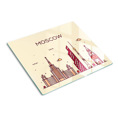 Tábua para corte Ilustração do horizonte de Moscou