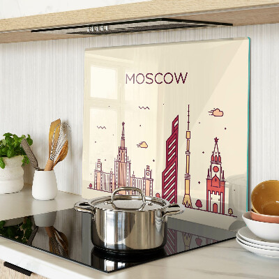 Tábua para corte Ilustração do horizonte de Moscou