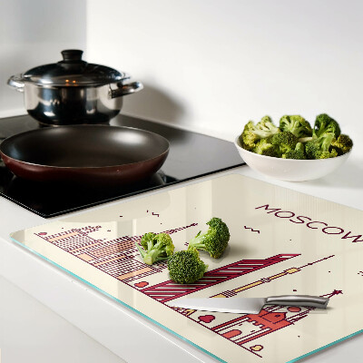 Tábua para corte Ilustração do horizonte de Moscou