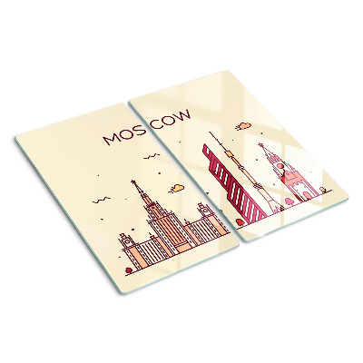 Tábua para corte Ilustração do horizonte de Moscou