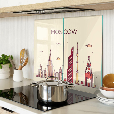 Tábua para corte Ilustração do horizonte de Moscou