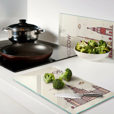 Tábua para corte Ilustração do horizonte de Moscou