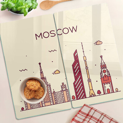 Tábua para corte Ilustração do horizonte de Moscou