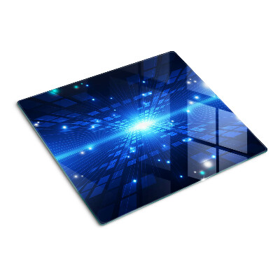 Tábua para corte Padrão tecnológico em tons de azul