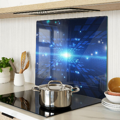 Tábua para corte Padrão tecnológico em tons de azul