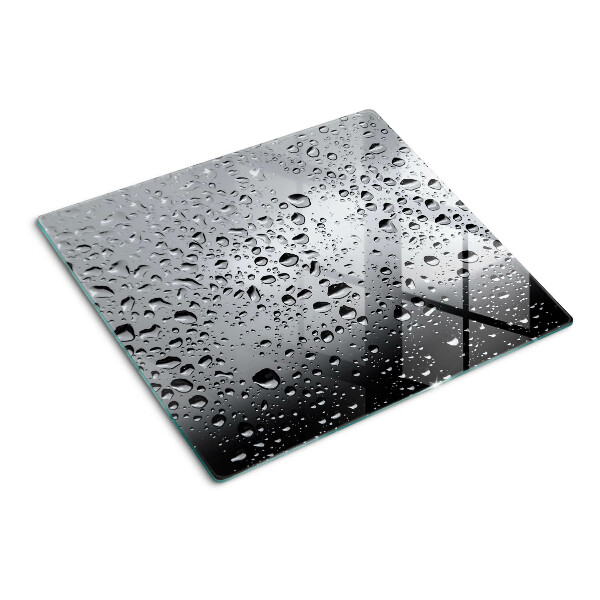Tábua para corte Gotas de água no vidro
