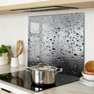 Tábua para corte Gotas de água no vidro