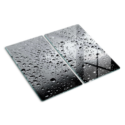 Tábua para corte Gotas de água no vidro