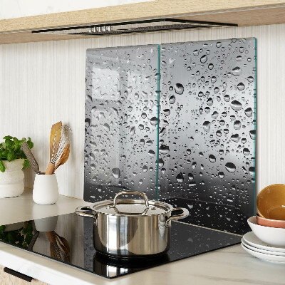 Tábua para corte Gotas de água no vidro
