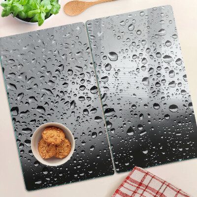 Tábua para corte Gotas de água no vidro