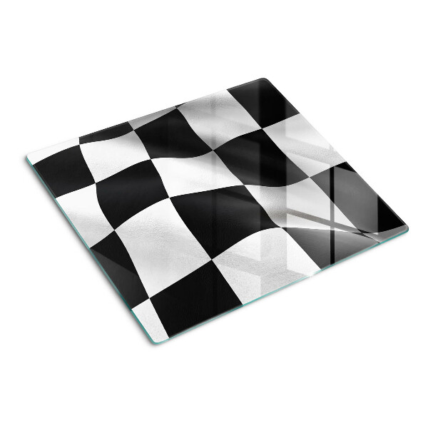 Tábua para corte Tabuleiro de xadrez em preto e branco