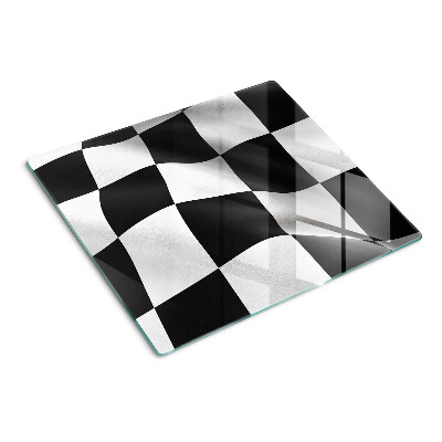 Tábua para corte Tabuleiro de xadrez em preto e branco