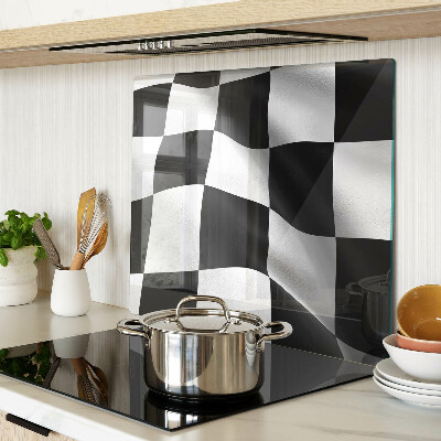 Tábua para corte Tabuleiro de xadrez em preto e branco