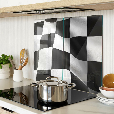 Tábua para corte Tabuleiro de xadrez em preto e branco