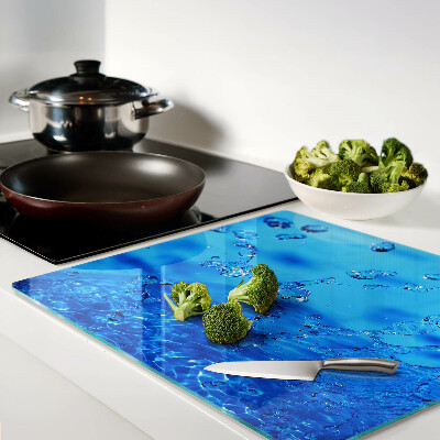 Tábua para corte Bolhas de água e ar