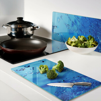 Tábua para corte Bolhas de água e ar