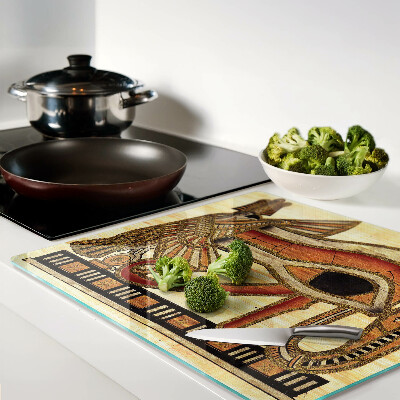 Tábua para corte motivo de hieróglifo egípcio