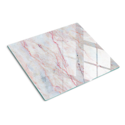 Tábua para cozinha Padrão de mármore em tons de rosa