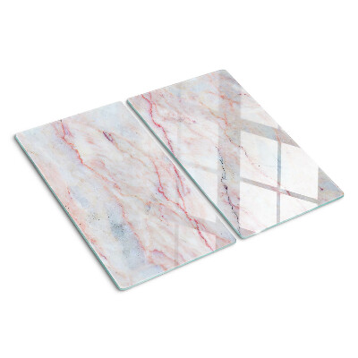 Tábua para cozinha Padrão de mármore em tons de rosa