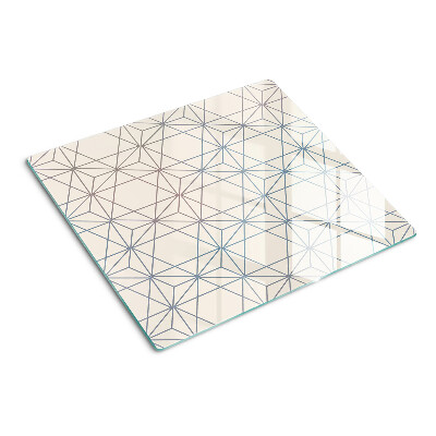 Tábua para cozinha Geometria com triângulos e retas