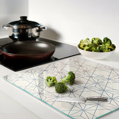 Tábua para cozinha Geometria com triângulos e retas