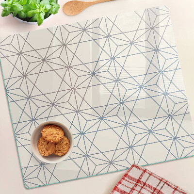 Tábua para cozinha Geometria com triângulos e retas
