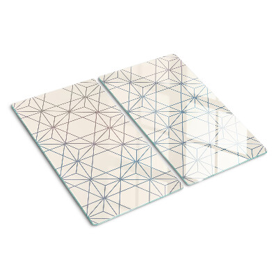 Tábua para cozinha Geometria com triângulos e retas