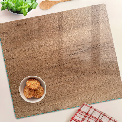 Tábua para corte Madeira com reflexo de janela