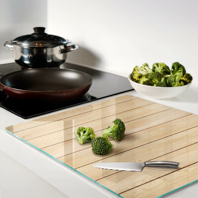 Tábua para corte Tábua de madeira de cor clara