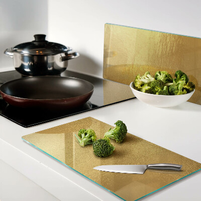 Tábua para corte Superfície dourada com reflexos