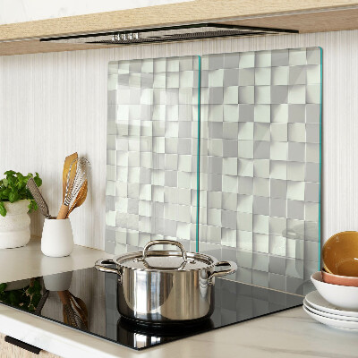 Tábua para cozinha Mosaico em tons de cinza