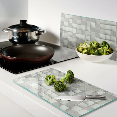 Tábua para cozinha Mosaico em tons de cinza