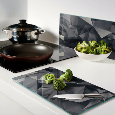 Tábua para corte Geometria em tons de cinza