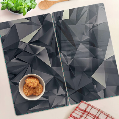 Tábua para corte Geometria em tons de cinza