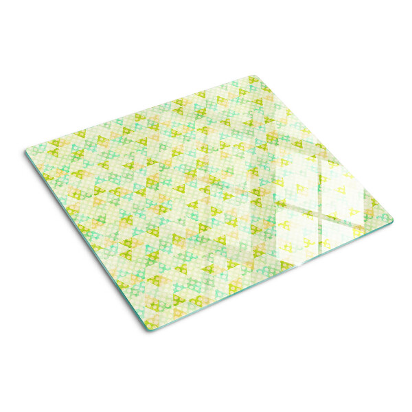 Tábua para corte Geometria em cores pastel