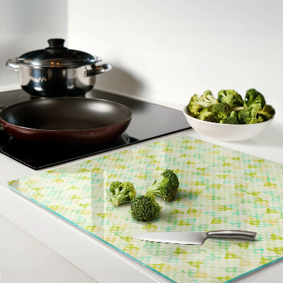 Tábua para corte Geometria em cores pastel