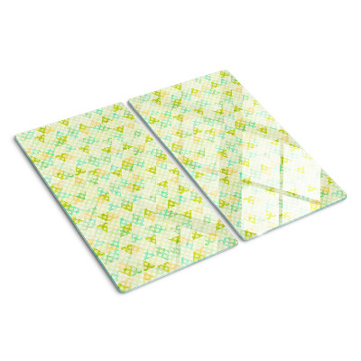 Tábua para corte Geometria em cores pastel