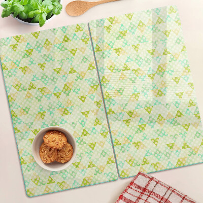 Tábua para corte Geometria em cores pastel