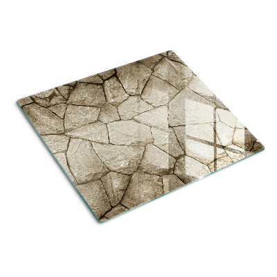Tábua para corte Mosaico de pedra em tons de marrom