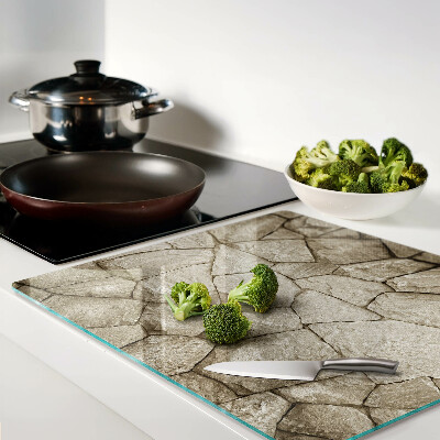 Tábua para corte Mosaico de pedra em tons de marrom