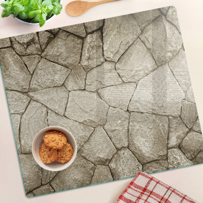 Tábua para corte Mosaico de pedra em tons de marrom
