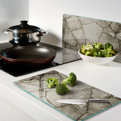 Tábua para corte Mosaico de pedra em tons de marrom