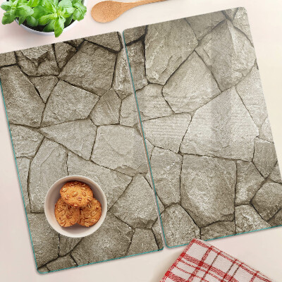Tábua para corte Mosaico de pedra em tons de marrom
