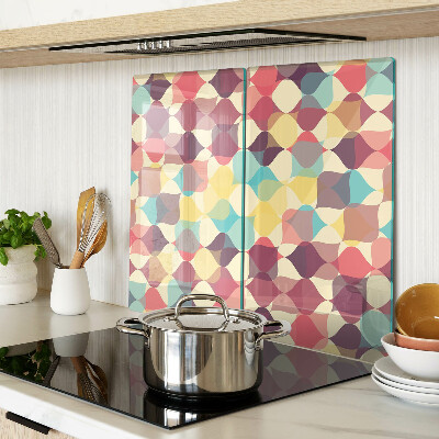 Tábua para cozinha A geometria dos círculos coloridos