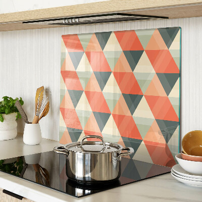 Tábua para corte Triângulos em tons de laranja