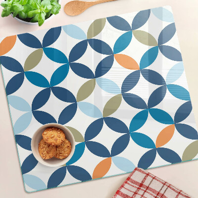 Tábua para cozinha Folhas geométricas em cores diferentes