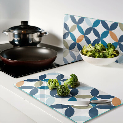 Tábua para cozinha Folhas geométricas em cores diferentes