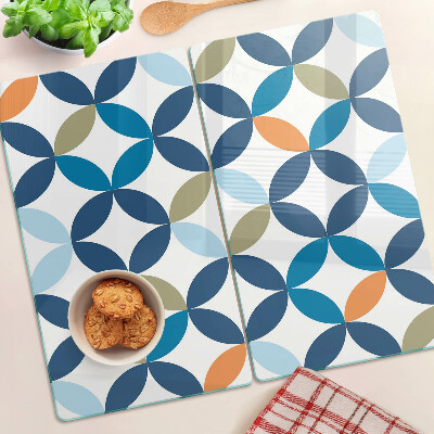 Tábua para cozinha Folhas geométricas em cores diferentes